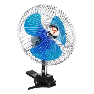 8 Inch 12V Portable Vehicle Auto Car Fan Oscillating Car Auto Clip-On Cooling Fan