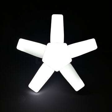 60W E26 LED Blades Garage Light Bulb Workshop Deformable Adjustable Lamp 85-265V