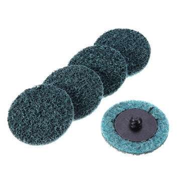 60pcs 50mm Mix Sanding Disc Set 2 Inch Roll Lock Surface Coarse Sandpaper Pad with Holder