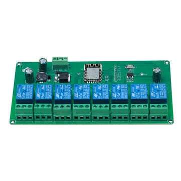 5V/7-28V Power Supply 8 Channel ESP8266 WIFI 8-way Relay Module ESP-12F Development Board Secondary