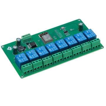 5V/7-28V Power Supply 8 Channel ESP8266 WIFI 8-way Relay Module ESP-12F Development Board Secondary