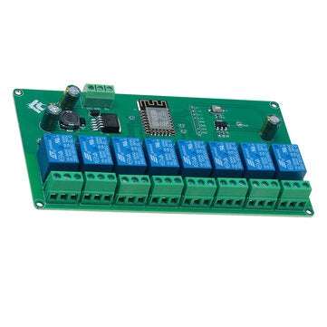 5V/7-28V Power Supply 8 Channel ESP8266 WIFI 8-way Relay Module ESP-12F Development Board Secondary