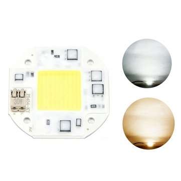 AC100-260V 30W COB LED Chip Bead High Power Integrated Light Source for Spotlight... (COLOR.: WHITE)