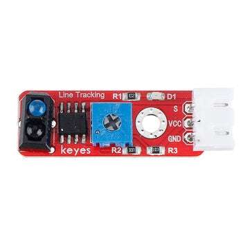 3Pcs Keyes Brick Grayscale Sensor(Pad hole) Anti-reverse Plug White Terminal TCRT5000 Sensor Module