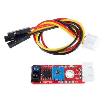 3Pcs Keyes Brick Grayscale Sensor(Pad hole) Anti-reverse Plug White Terminal TCRT5000 Sensor Module