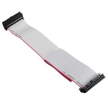 5Pcs 2.54mm FC-24P IDC Flat Gray Cable LED Screen Connected to JTAG Download Cable