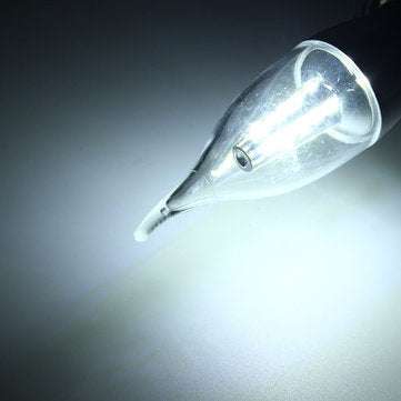 85-265V 4W E27 E14 B22 E12 25 SMD 2835 430Lm Silvery LED Candle L... (COLOR.: PUREWHITE | BASE: B22)