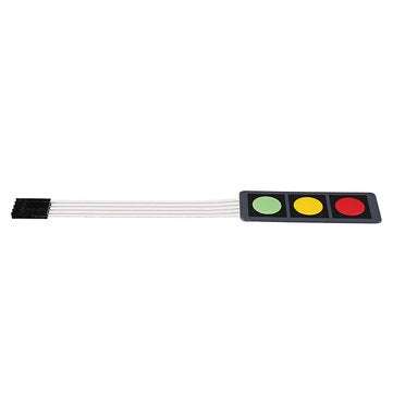 3Pcs 3Key Press Film Switch Module Single Chip Microcomputer Extended Keyboard Electronic Switch Mod