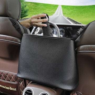 42*24*13CM Car Storage Net Pocket Handbag Holder Seat Side Leather Accessories