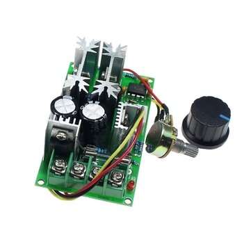 3Pcs DC 10-60V 20A 1200W Motor Speed Control PWM Motor Speed Controller Switch 20A Current Regulator