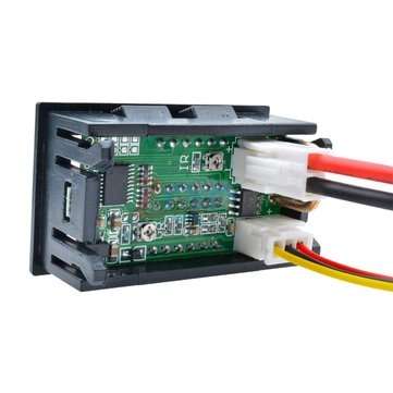 3pcs DC 100V 10A 0.28 Inch Mini Digital Voltmeter Ammeter 4 Bit 5 Wires Voltage Current Meter with L