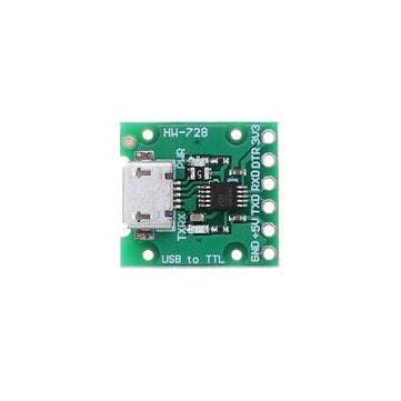 3pcs HW-728 CH340E MSOP10 USB to TTL Converter Module PRO MINI Downloader