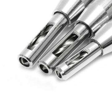 3pcs HSS Self Centering Hinge Drill Bit Holes Wood Working Reaming Tool Countersink Drill Bit