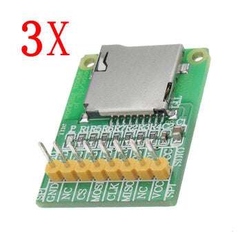 3pcs 3.5V / 5V Micro SD Card Module TF Card Reader SDIO/SPI Interface Mini TF Card Module