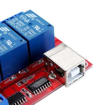 4 Channel 24V HID Driverless USB Relay USB Control Switch Computer Control Switch PC Intelligent Con