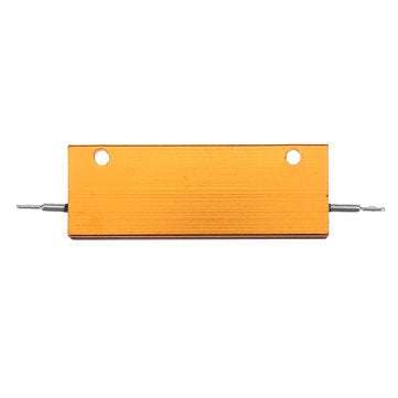 3pcs RX24 100W 8R 8RJ Metal Aluminum Case High Power Resistor Golden Metal Shell Case Heatsink Resis
