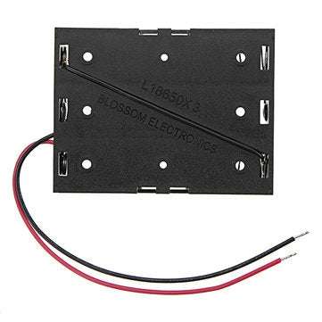 3pcs DC 11.1V 3 Slot 3 Series 18650 Battery Holder Box Case With 2 Leads And Spring