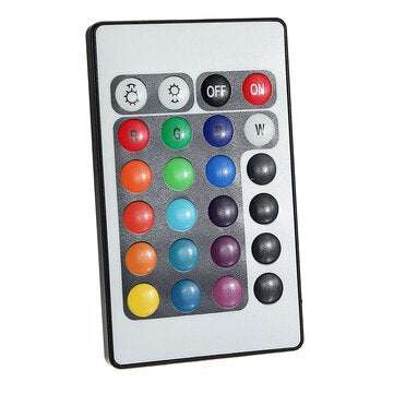 5M 5050 RGB Waterproof 300 LED Strip Light DC12V+24 Key IR Remote Controller for Outdoor Use