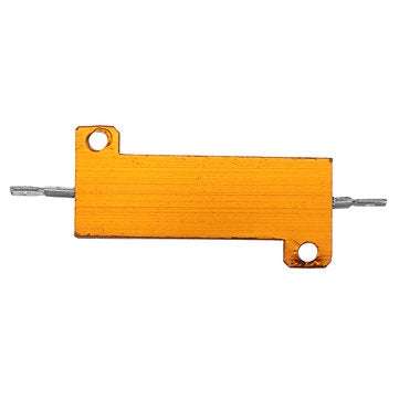 3pcs RX24 100W 220R 220RJ Metal Aluminum Case High Power Resistor Golden Metal Shell Case Heatsink R