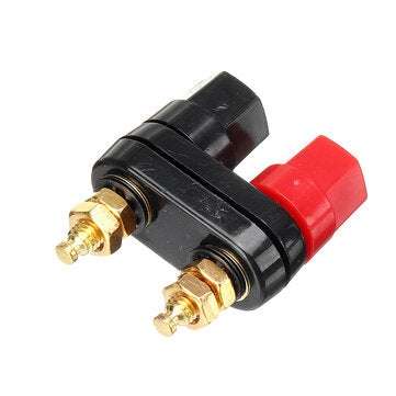 3Pcs Hexagonal Gold-plated Double-connecting String Double-row Banana Connector Banana Socket