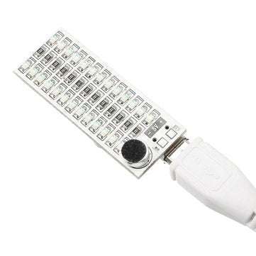 3Pcs 2x13 USB Mini Spectrum Green LED Board Voice Control Sensitivity Adjustable