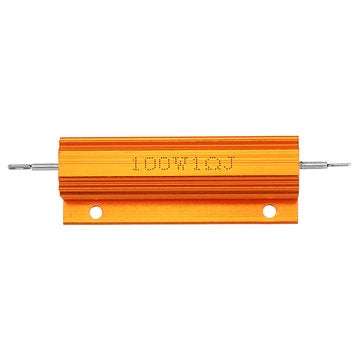 3pcs RX24 100W 1R 1RJ Metal Aluminum Case High Power Resistor Golden Metal Shell Case Heatsink Resis