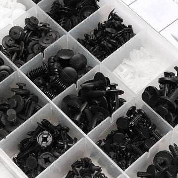 415pcs Plastic Car Door Trim Clip Bumper Rivets Screws Panel Push Fastener Kit for Ford