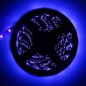 5M 36W 3528SMD Waterproof Flexible Purple 300 LED Strip Light with DC Connector DC12V