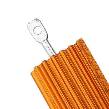 5pcs RX24 50W 0.1R 0.1RJ Metal Aluminum Case High Power Resistor Golden Metal Shell Case Heatsink Re