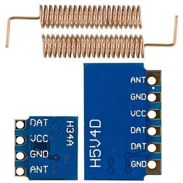 3pcs RF 315MHz for Transmitter Receiver Module RF Wireless Link Kit +6PCS Spring Antennas OPEN-SMART