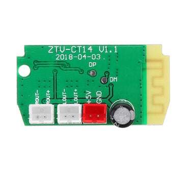 3Wx2 Mini bluetooth Receiver Module With 4Ohm Speakers Power Amplifier Audio Board Decoding MP3 Modu