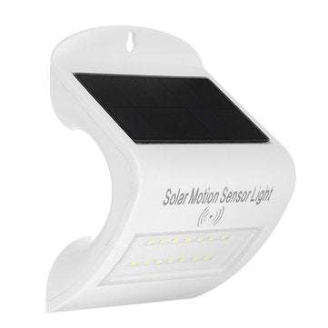 3W Solar Powered 14 LED Radar Motion Sensor Wall Light Waterproof Outdoor Garden Security Lamp