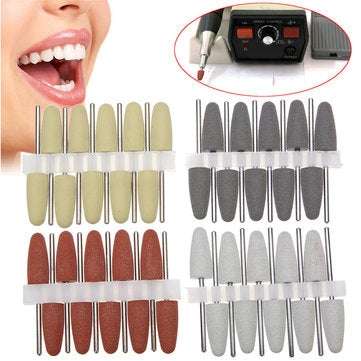 40Pcs Dental Lab Silicone Rubber Polishers Handpiece Polishing Burs 4 Colors Dental Tools
