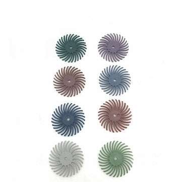 40pcs Dental Compound Spiral Polishing Finishing Disc Wheels And 10pcs Shank Mandrel