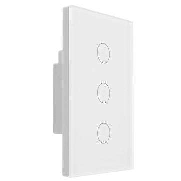 400W 10A WIFI Smart Wall Switch Ceiling Fan Controller Touch Panel Work with Alexa Google Home