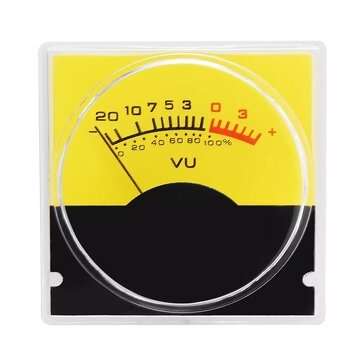 3Pcs Pointer Meter Amplifier VU Table DB Table Level Meter Pressure Gauge with White LED Backlight
