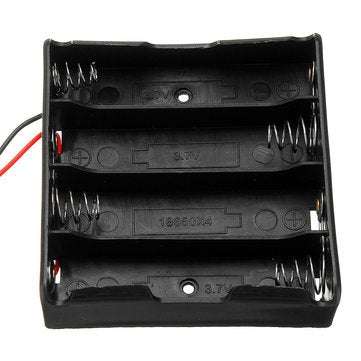3pcs Plastic Battery Storage Case Box Battery Holder For 4 x 18650 Battery