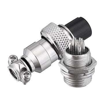 3pcs GX12 6 Pin 12mm Male & Female Wire Panel Circular Connector Aviation Socket Plug