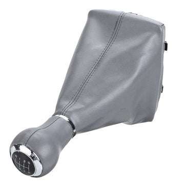6 Speed Car Gear Shift Knob Gaitor Boot PU Leather Grey For Audi A4 S4 B8 8K S-Line 2007-2015