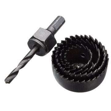 5pcs Hole Saw Set Hole Saw Cutter with Mandrel Wood Working Drill Bit 32mm/ 38mm/ 44mm/ 54mm