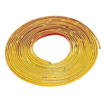 5M Fashion Flexible Trim Car Interior&Exterior Moulding Strip Decorative Line (COLOR.: YELLOW)