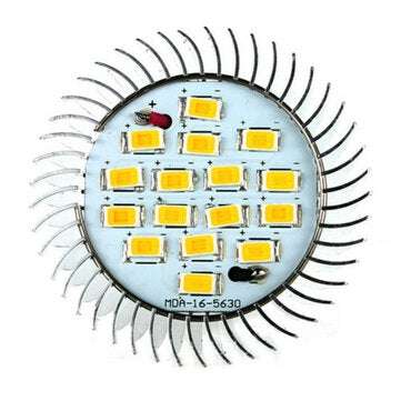 5X GU10 6.4W 16 SMD 5630 LED Warm White Spot Bulb 185-265V