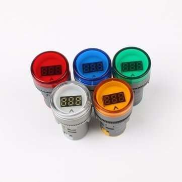 3pcs Red 22MM AD16 AD16-22DSV Type AC 60-500V Mini Voltage Meter LED Digital Display AC Voltmeter In