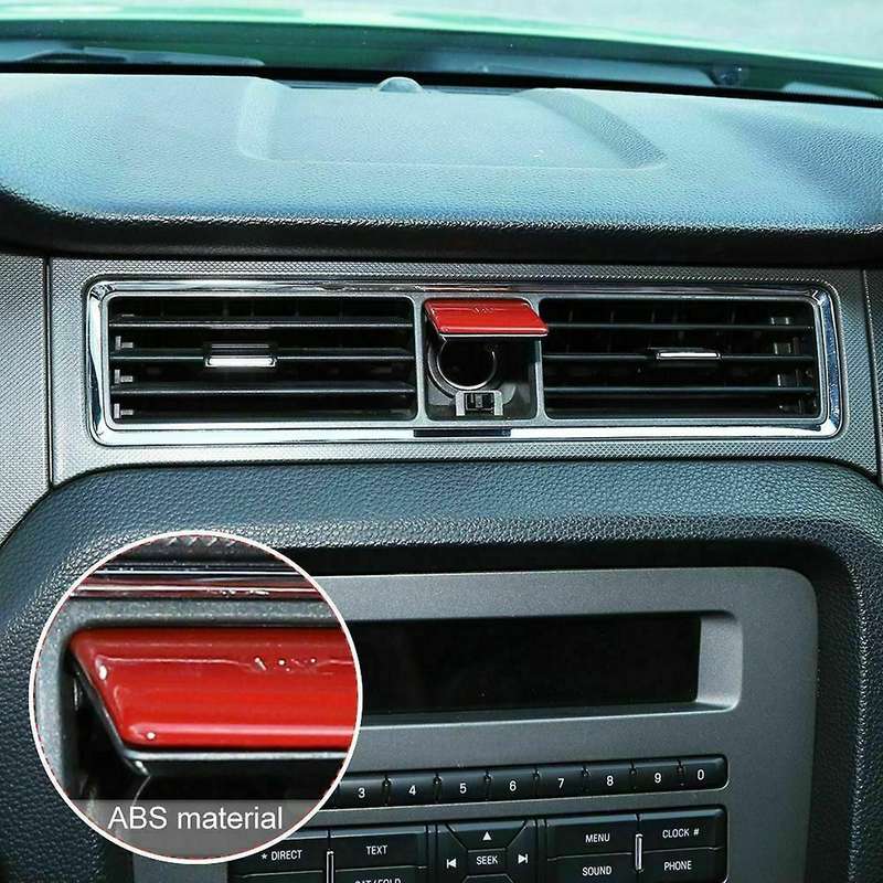 Lighter Trim Cover ABS Sticker Interior Accessories for 2010 2011 2012 2013 2014 (Red)