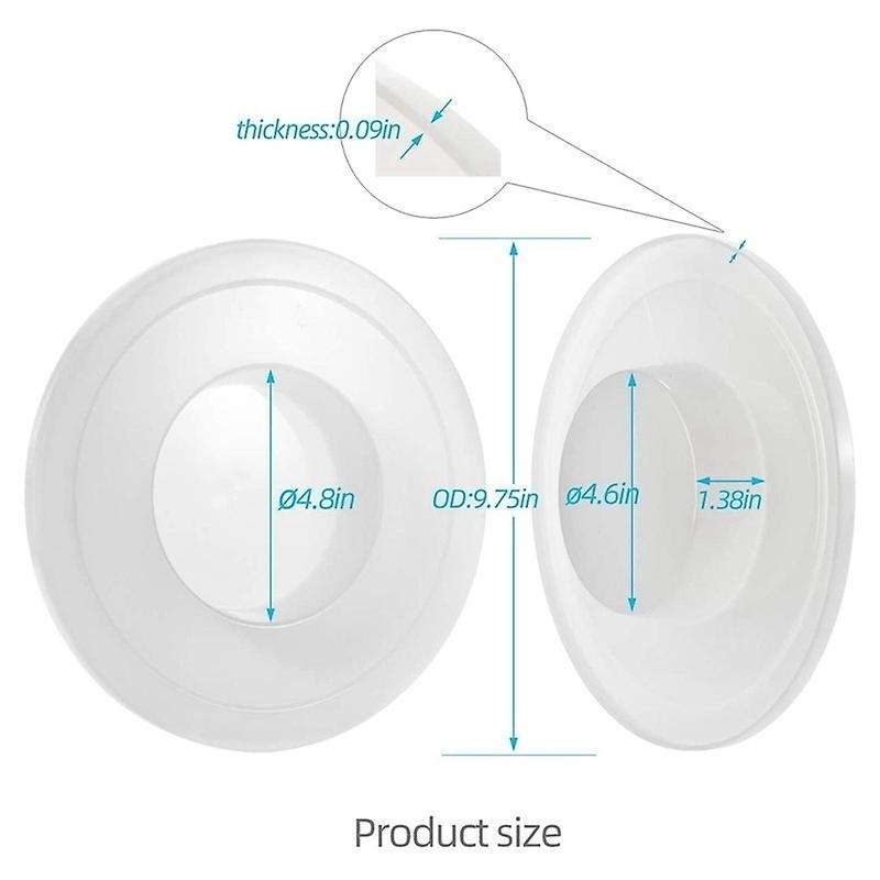 (2Pack)- Mixers Bowl Covers for 6 Quart Bowl Fermentation Lid -Lift Models KV25G and KP26M1X