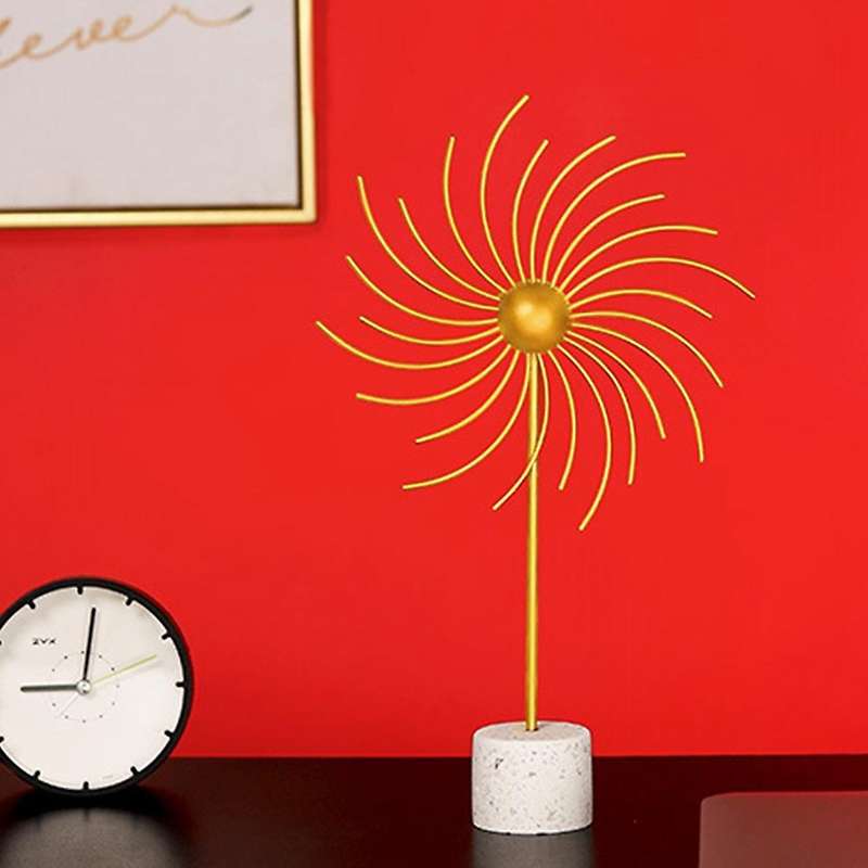 (1Pcs) Windmill Model Iron Decoration, Room Ornaments, Living Room Counter Decoration, Model Decorat
