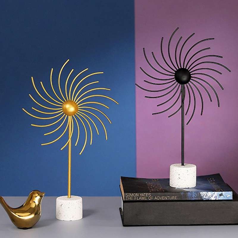 (1Pcs) Windmill Model Iron Decoration, Room Ornaments, Living Room Counter Decoration, Model Decorat