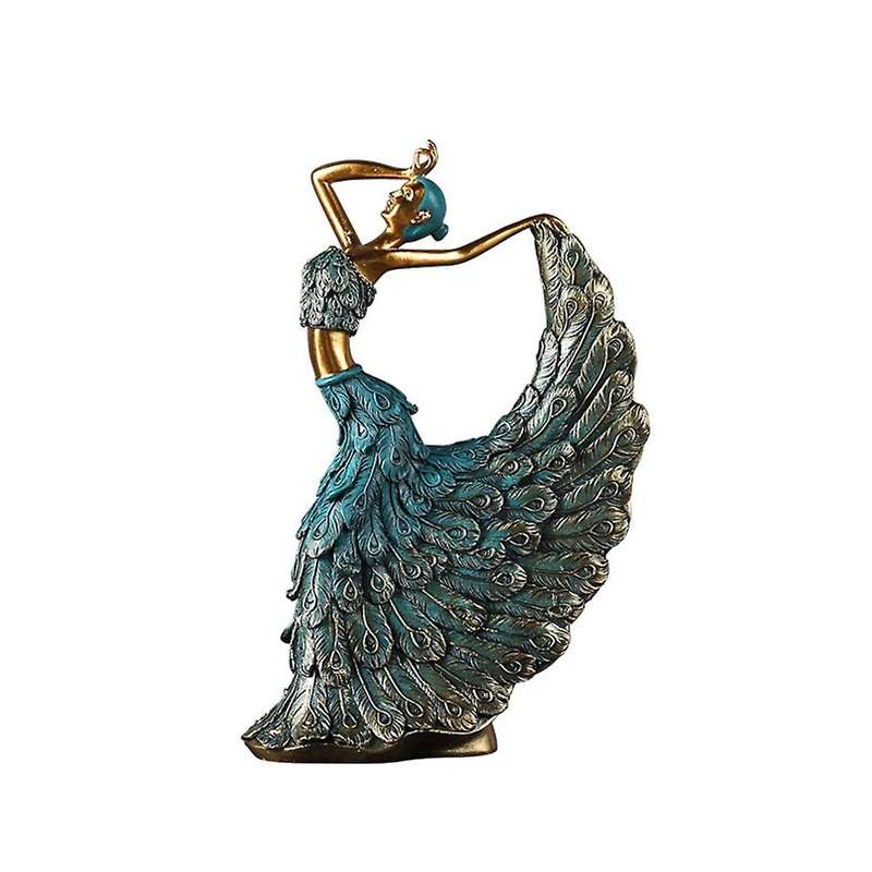 (1Pcs) Dancer Decoration, Classical Beauty Crafts Resin Decoration, Home Accessories, (20X29.5X8cm)