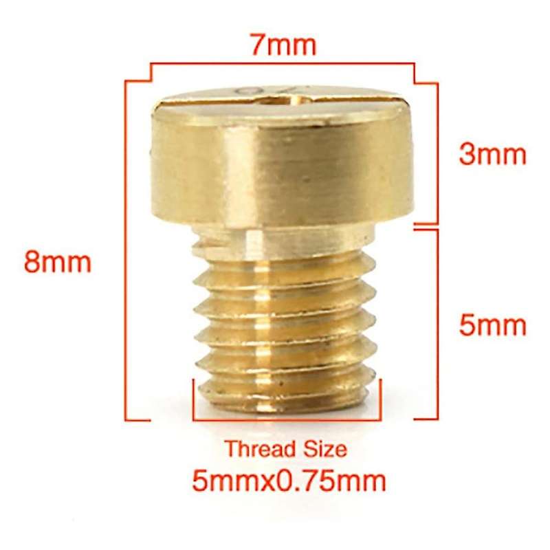 (12 Pieces Per Pack) 5mm Carburetor for Vm22 Vm24 Vm26 125 150 Main