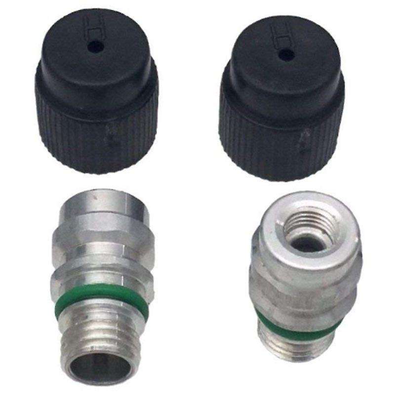 (5 Count) M12x1.5 Male High Side A/C Charge Port Valve Includes Caps